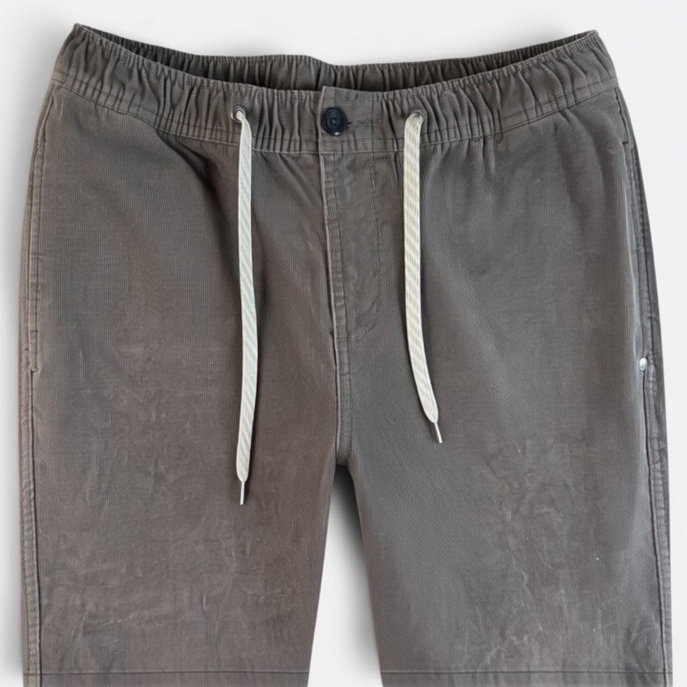 Vuori Corduroy Joggers Mens Medium 30x30 Stretch Drawstring‎ Tapered Pants Brown